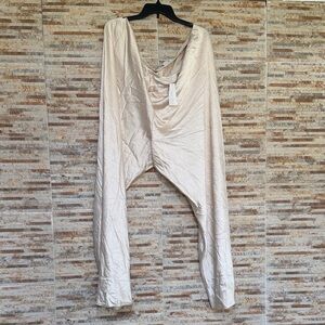 Vince Soft Cream Wide Leg Jumpsuit